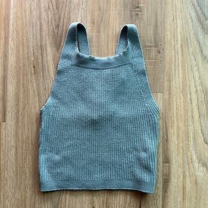 Windsor baby blue knit top.